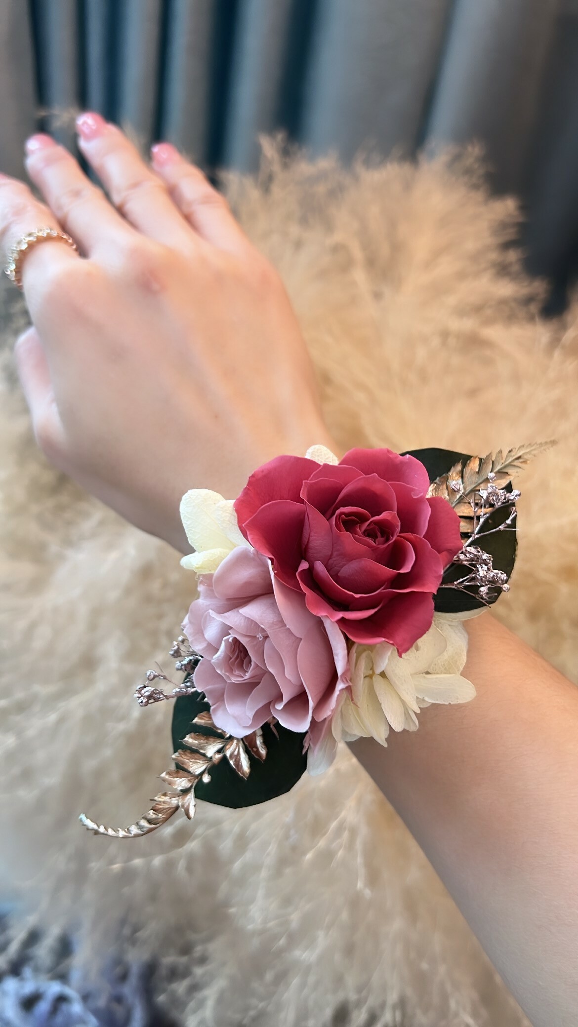 日本保鮮花新娘手鐲花