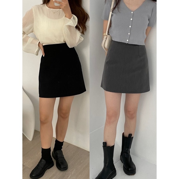 【imfine】給你好比例 韓國質感西裝短裙 #4253