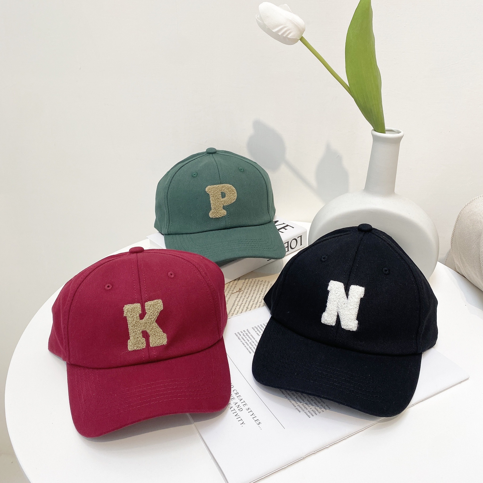 英文字Q毛老帽/六色