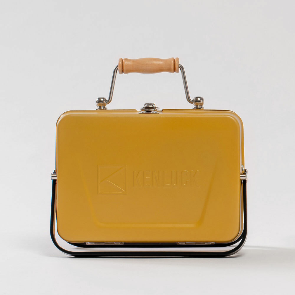 KENLUCK Mini 迷你款攜帶型烤肉架-平光黃