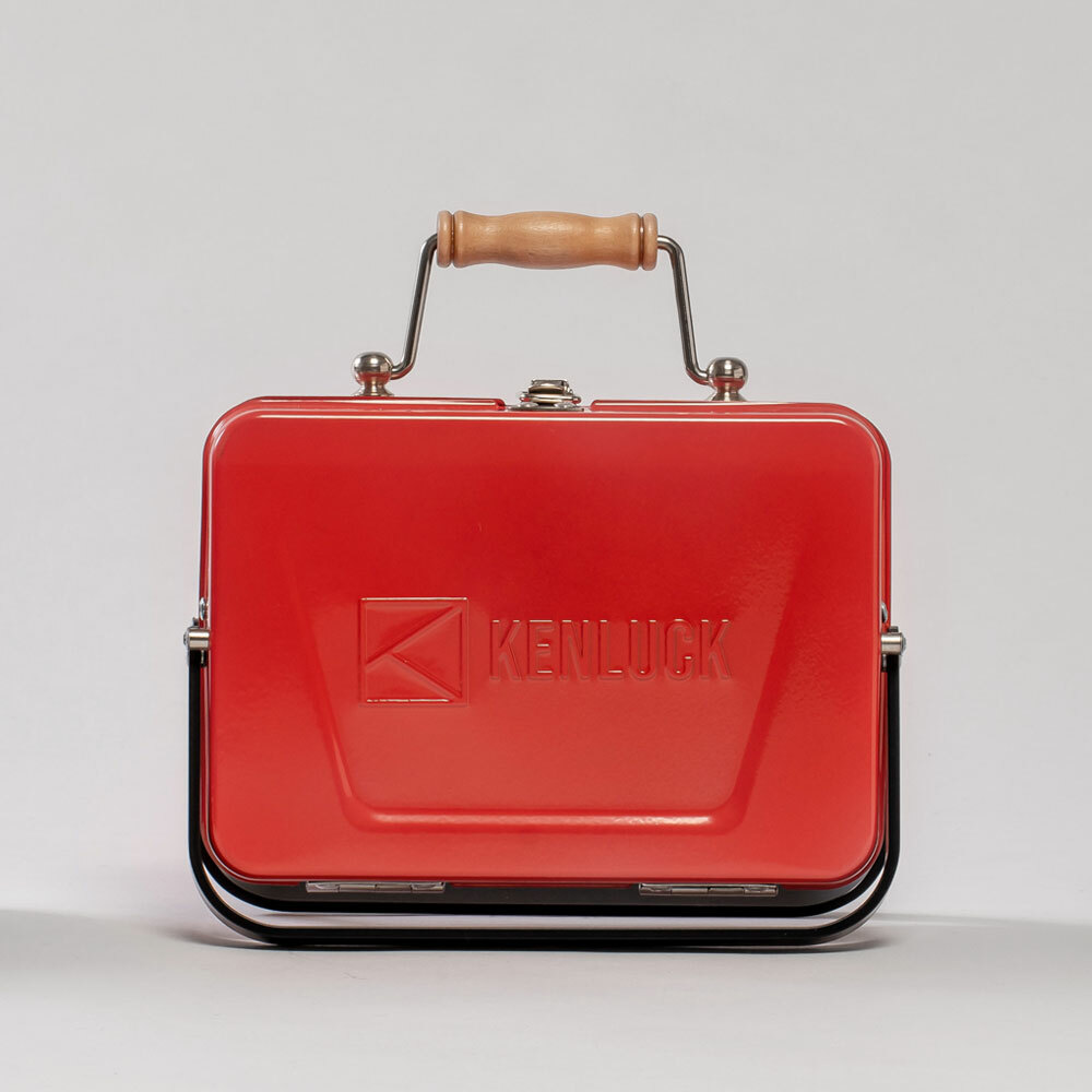 【福利品】KENLUCK Mini 迷你款攜帶型烤肉架-桔橙紅