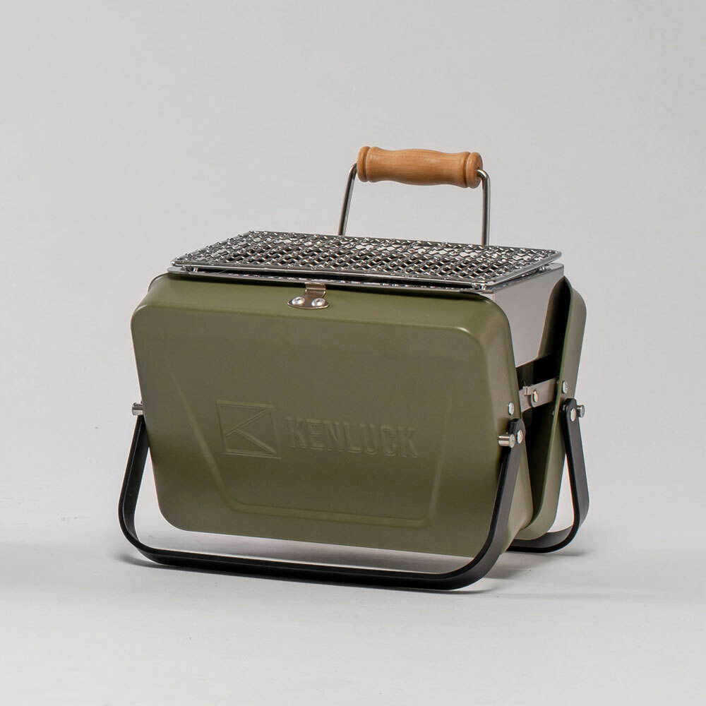 【福利品】KENLUCK Mini 迷你款攜帶型烤肉架-史丹綠