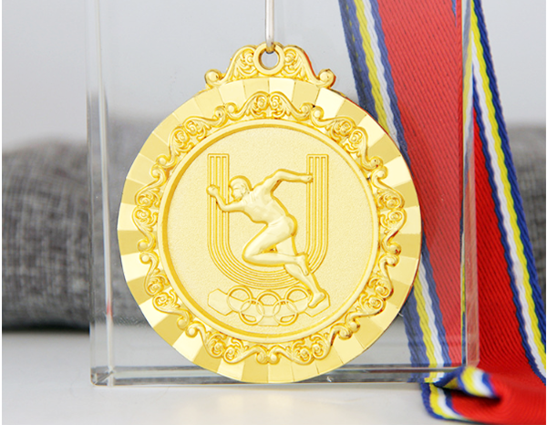 訂製奧運精神田徑鋅合金獎牌 升級送彩色排版金貼 1638