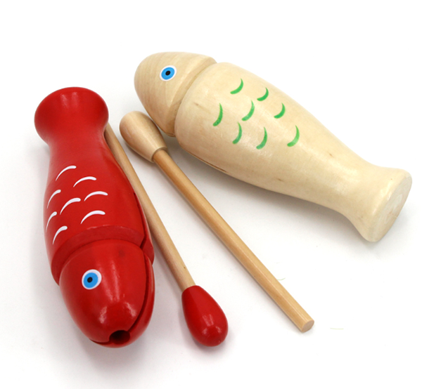 奧福樂器系列 紅色魚形木魚 OR16