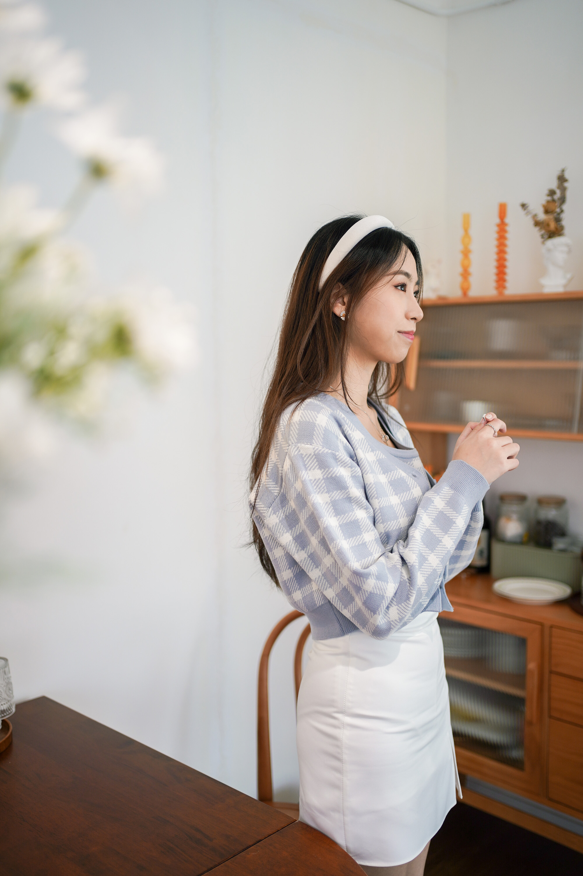 AC015 Milk-white Cushion Headband