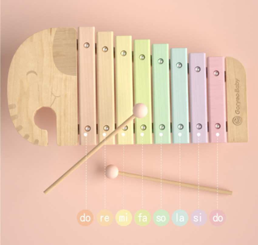 大象八音木制敲琴 63209