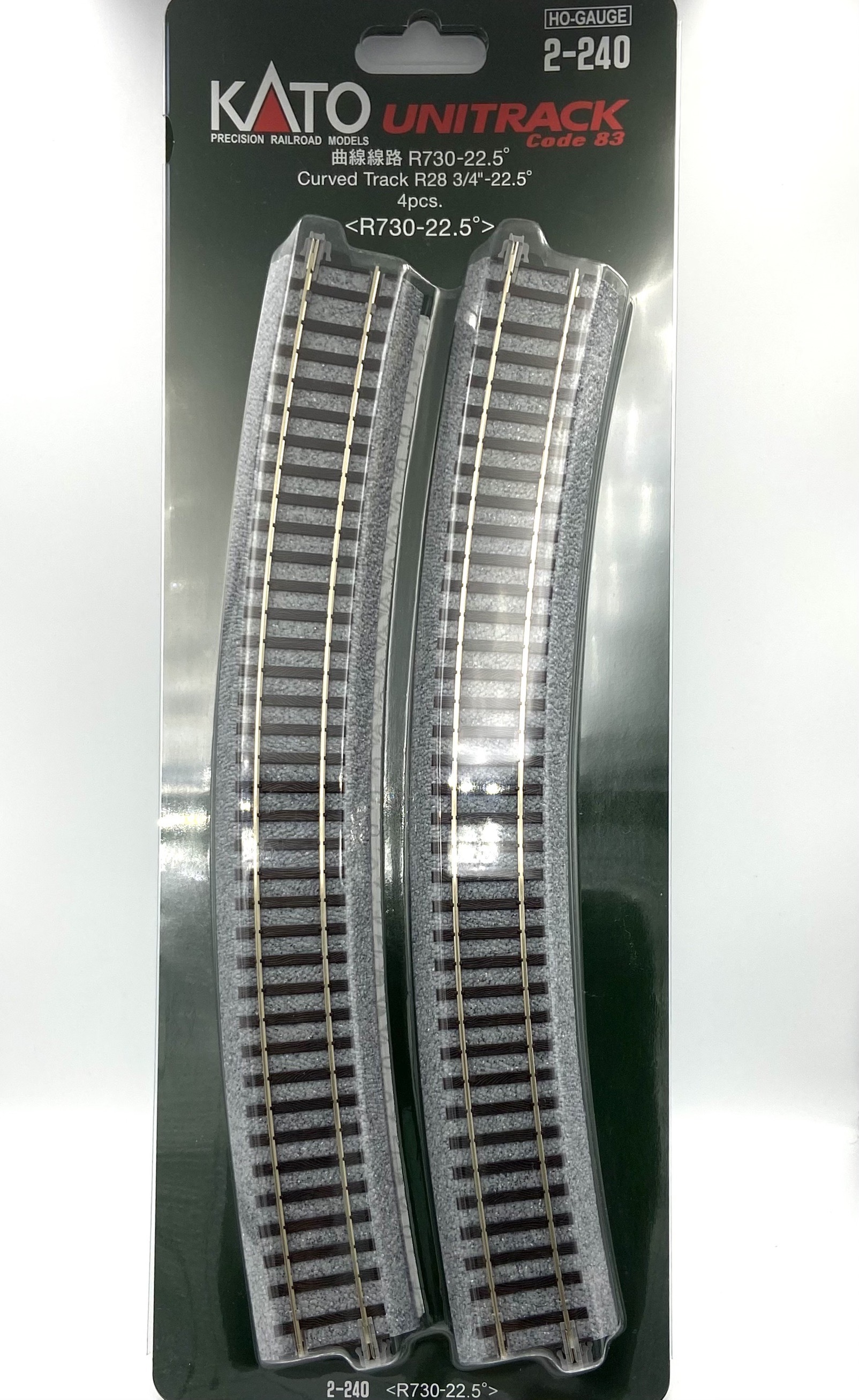 Kato 2-240 HO規 曲線線路R730