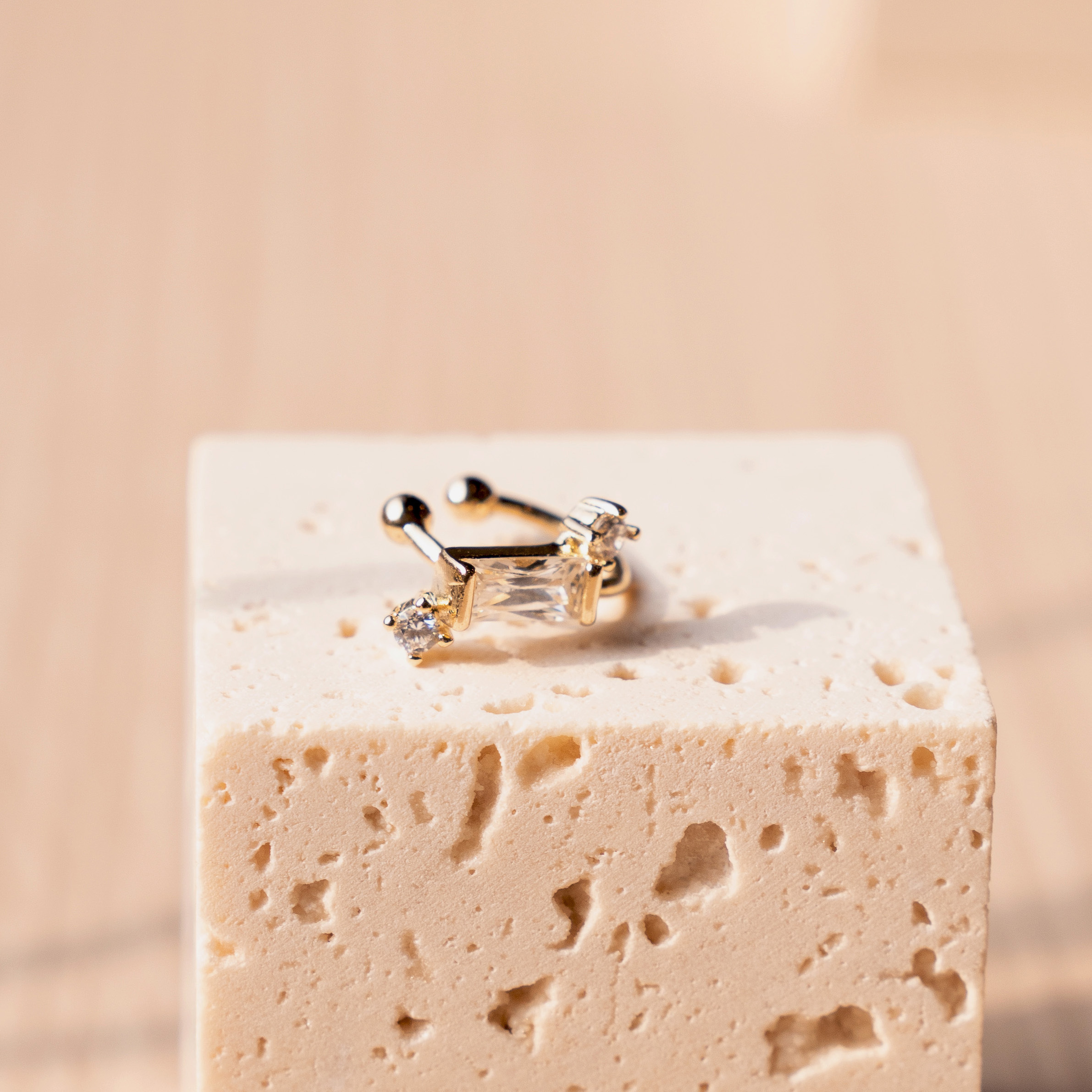 E070 無限閃耀 | 合金鍍金耳骨夾