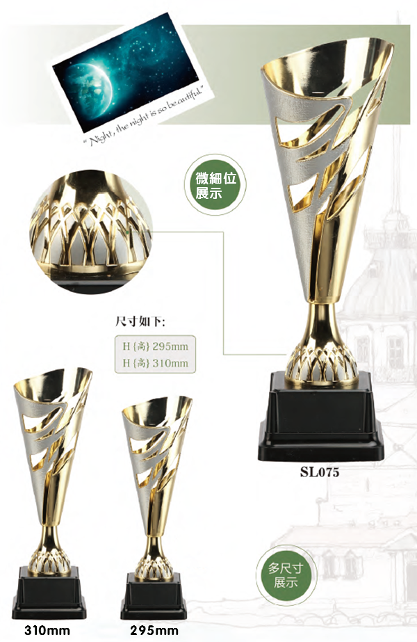 SL075 優質樹脂獎盃 SL075