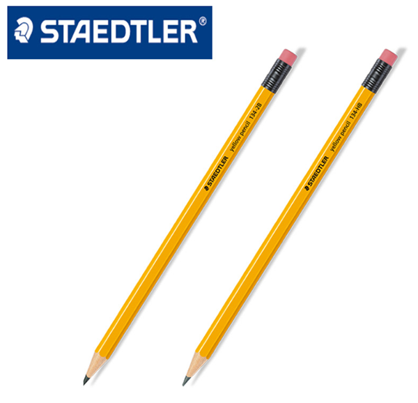 破盤價德國STAEDTLER 134 黃色木杆鉛筆+橡皮134