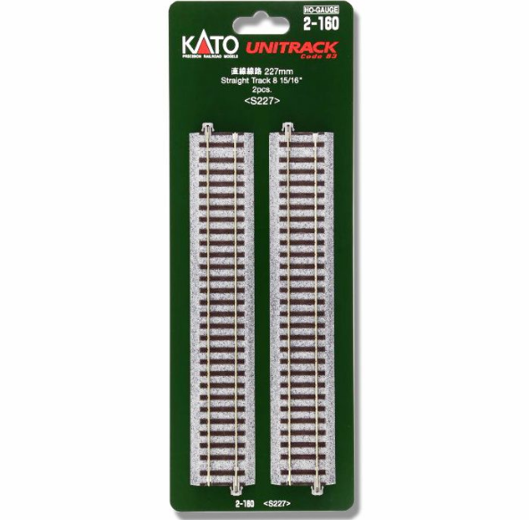 Kato 2-160 HO規 直軌 227mm