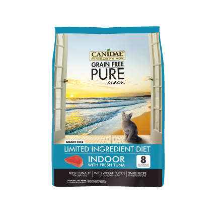 CANIDAE® PURE OCEAN®  無穀物吞拿魚室內貓配方