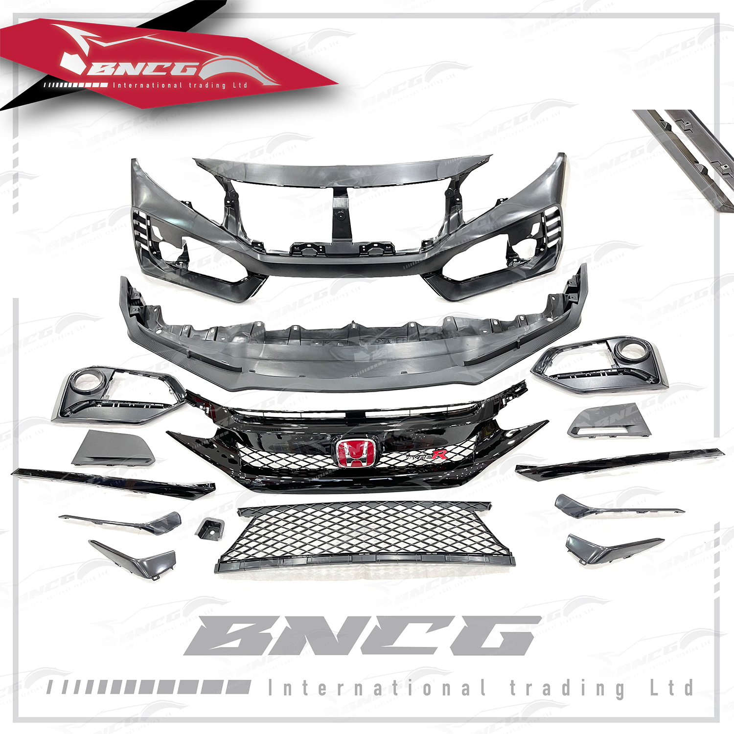 本田 Honda Civic 2022 10代 改裝 大包圍 前保桿 後保桿 尾飾管 Type R 外觀