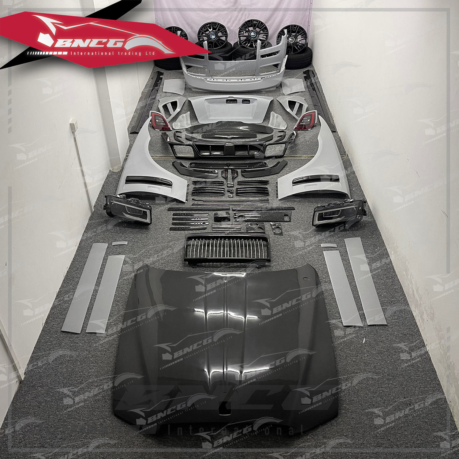 勞斯萊斯 Rolls-Royce Ghost 改裝 乾碳纖維 Mansory款 大包圍 前保桿 後保桿 引擎蓋 頭燈 尾燈 內飾件