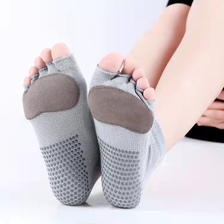 Open toe ankle yoga socks