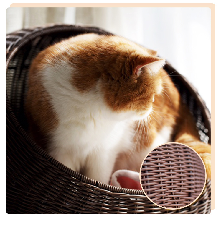 夏の清涼藤編貓別墅 (四季適用)