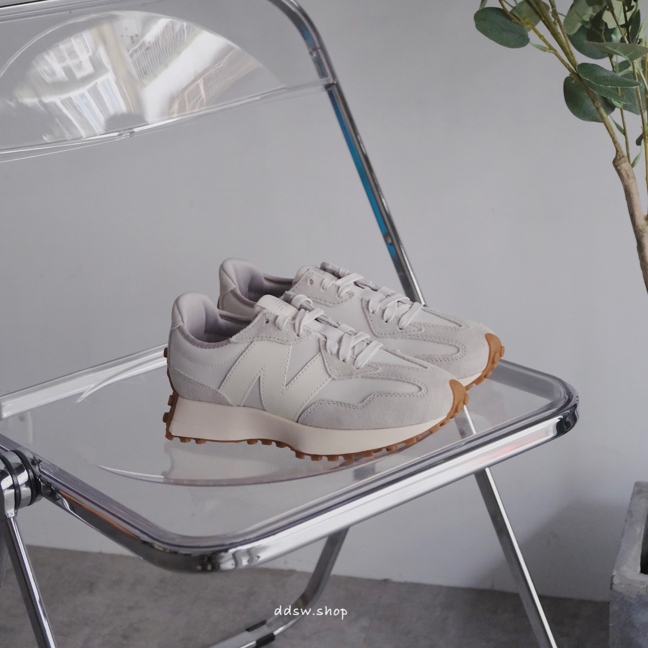 New Balance 327 霧灰 焦糖底 WS327ASK