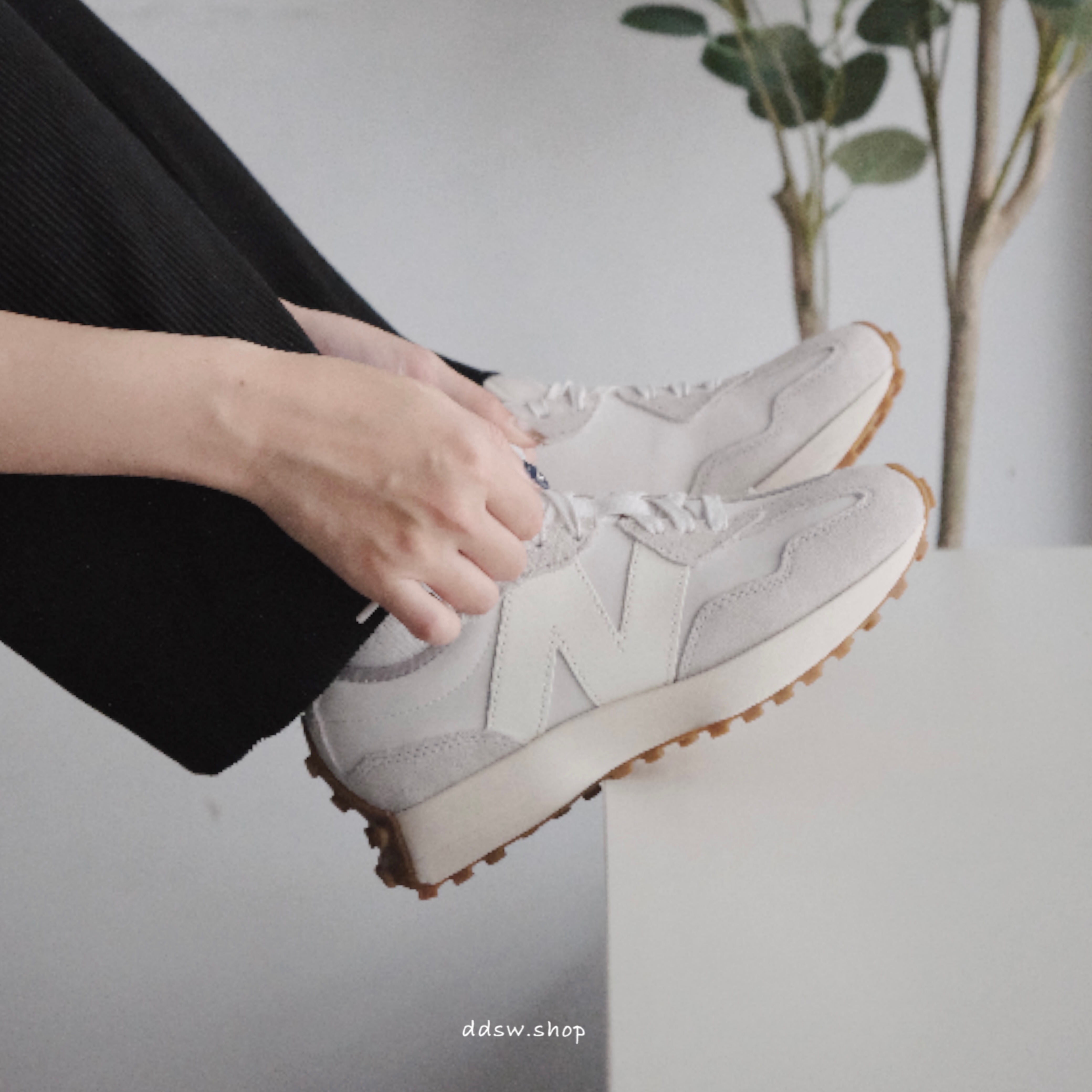 New Balance 327 霧灰 焦糖底 WS327ASK