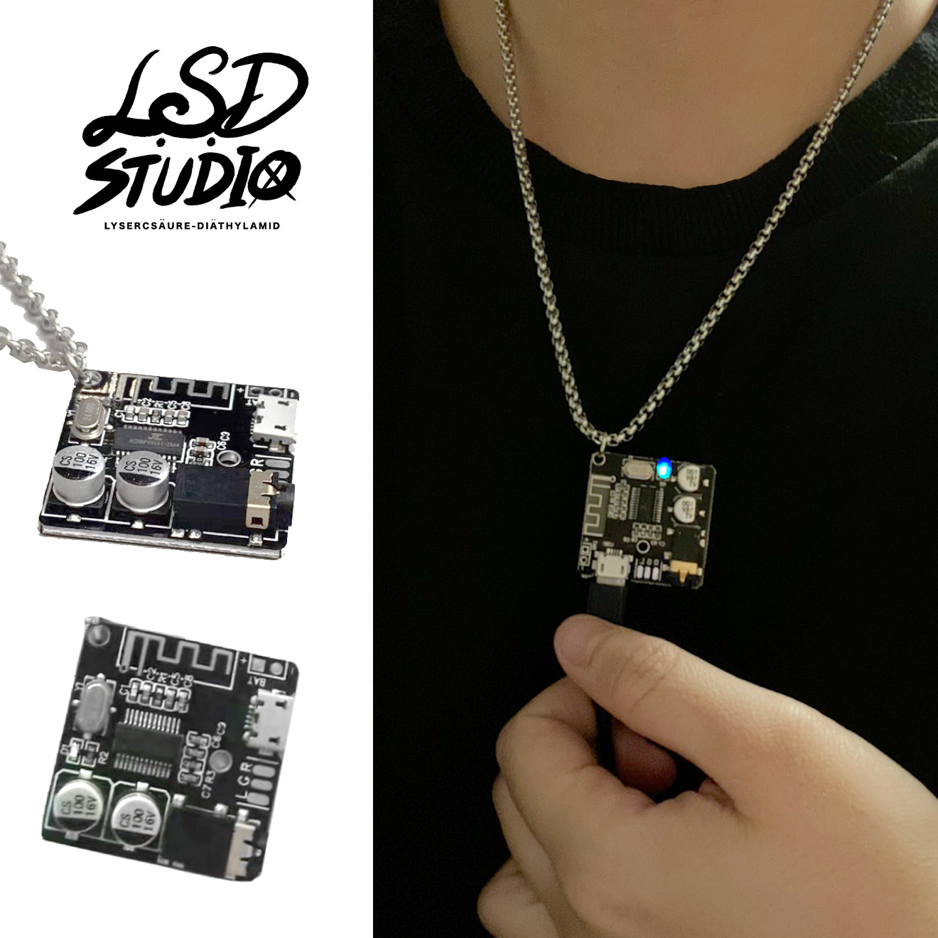 【ACDZ001】機械風主機板設計項鍊