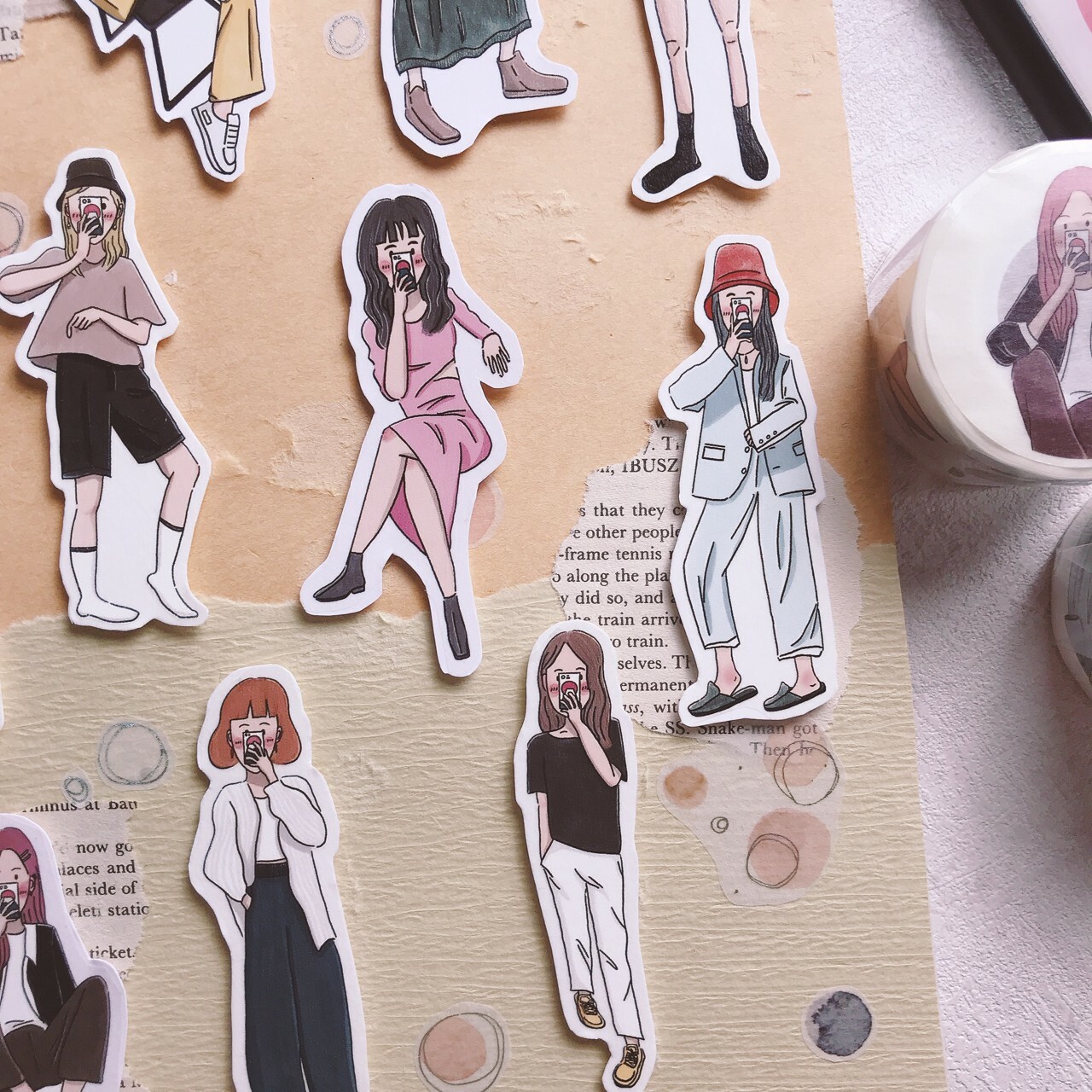 嗨賴 x LUMOS｜OOTD 女孩紙膠帶