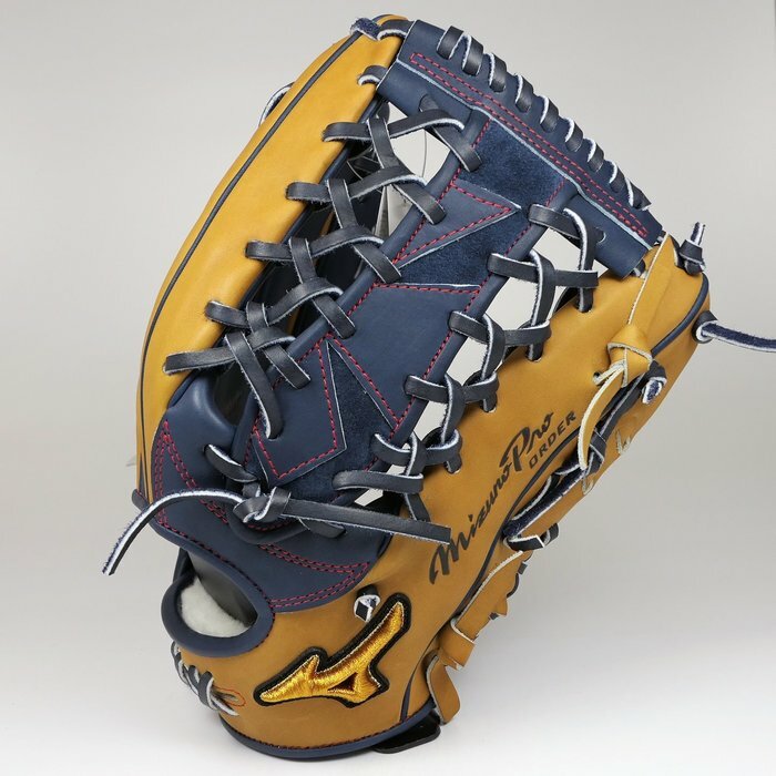 美津濃MIZUNO PRO ORDER 岸本耕作手作版梶谷隆幸AXI 金標硬式外野手套
