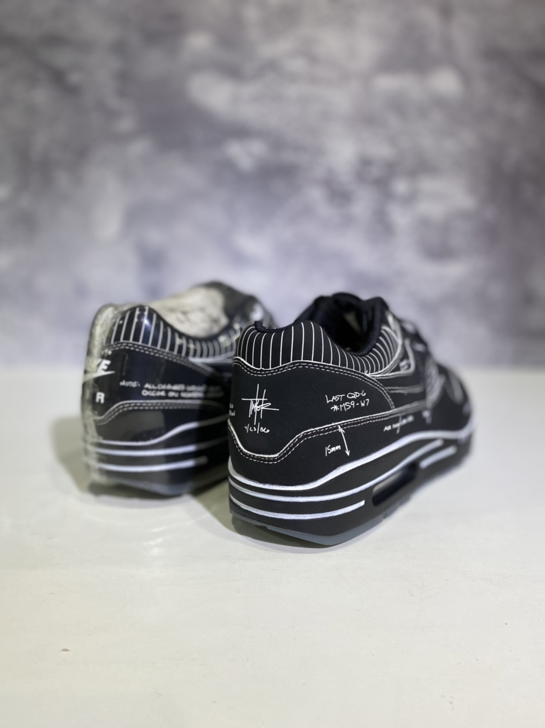 現貨 Nike Air Max 1 "Sketch To Shelf" CJ4286-001 黑手稿 男女同款 尺寸28