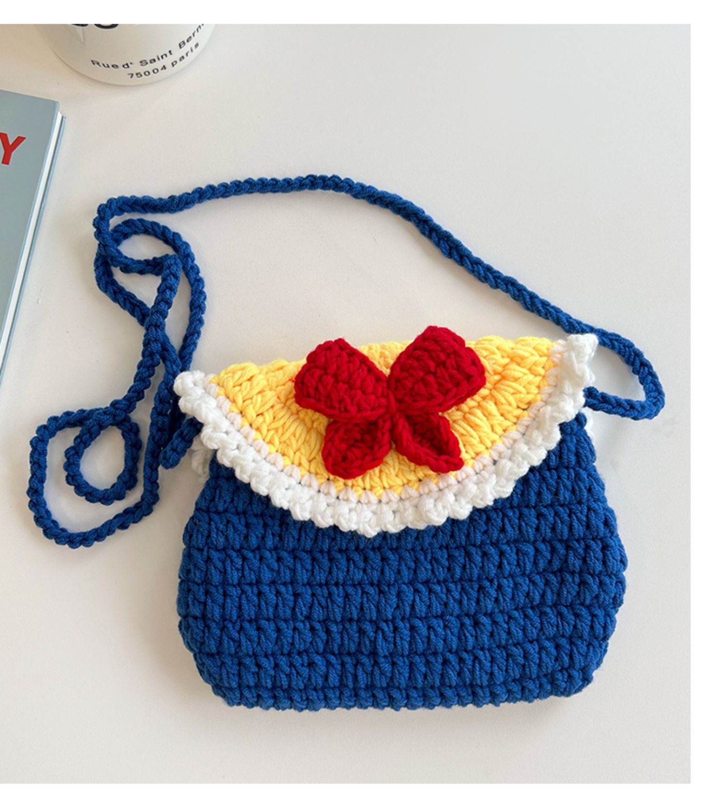 手工針織款 斜咩包包 ( 有 4 款不同 )