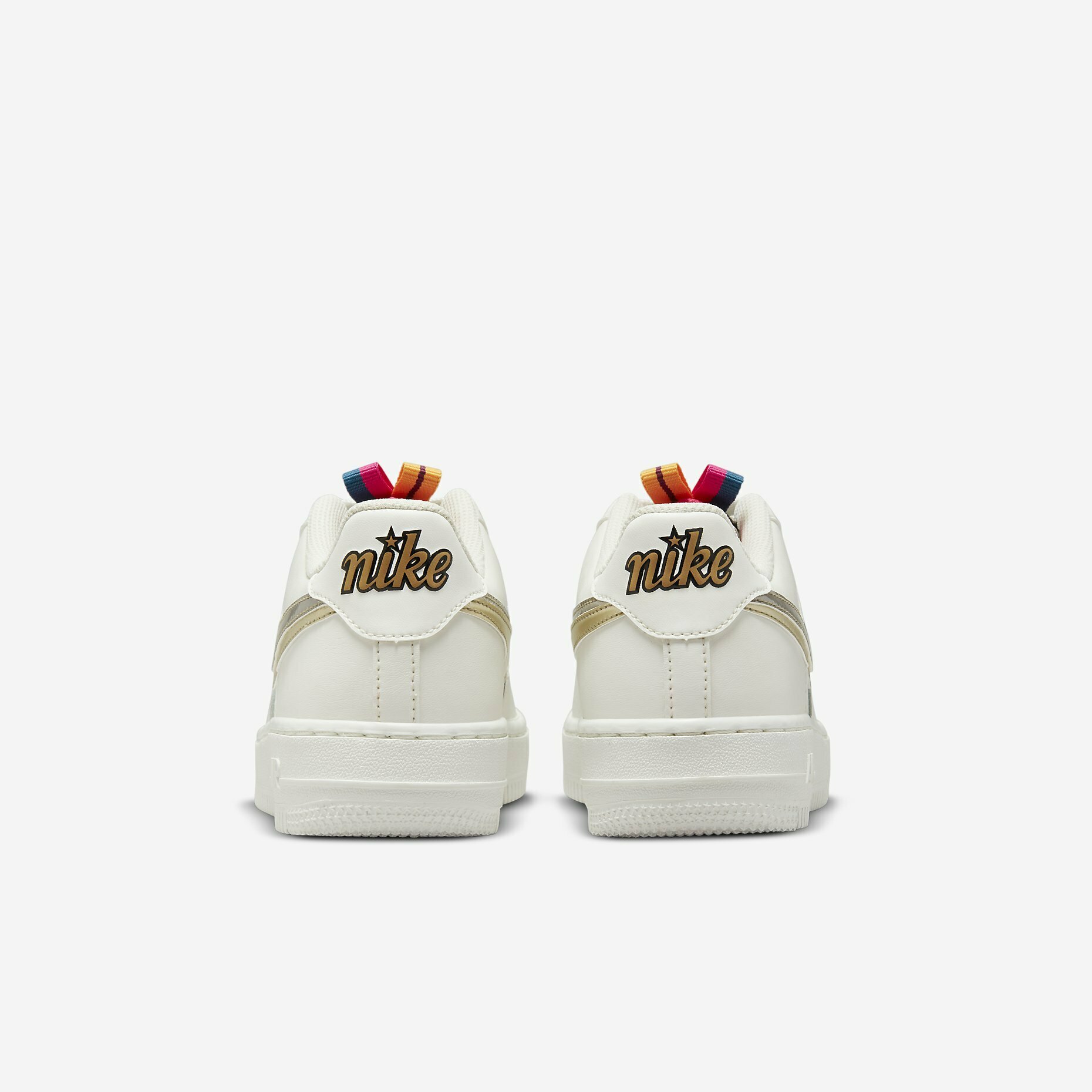 nike air force 1 gold silver