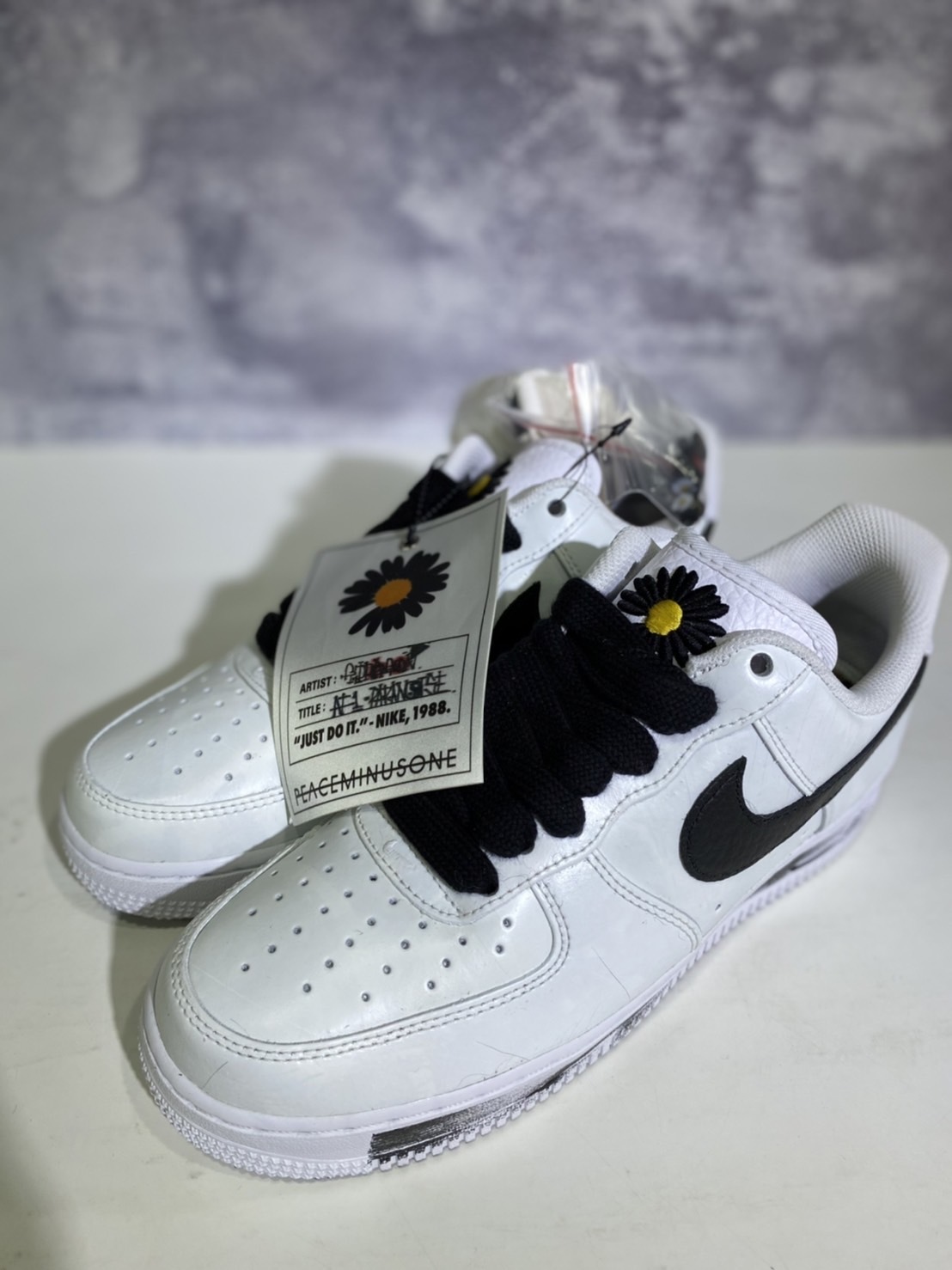 PEACEMINUSONE x Nike Air Force 1 "Paranoise 2.0" DD3223-100 黑白 GD小雛菊 男女同款