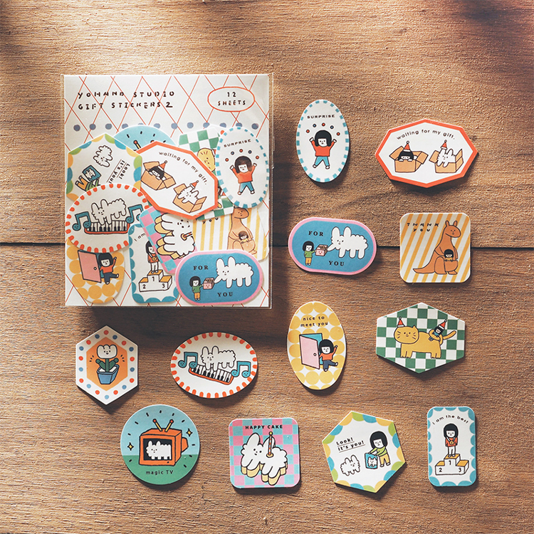 右手超人｜絕版｜禮物貼紙｜2代 12入