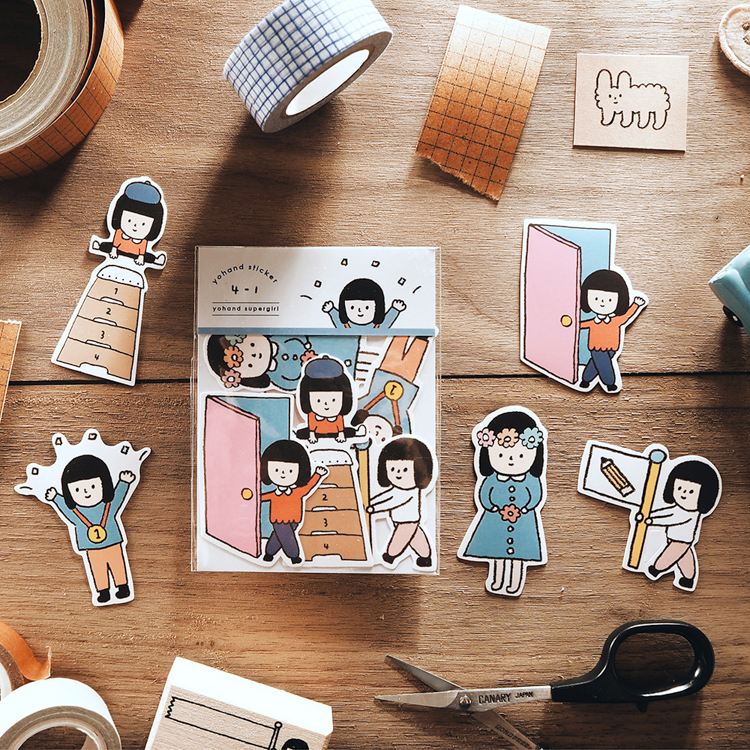 右手超人｜中貼紙｜4-1｜旅行