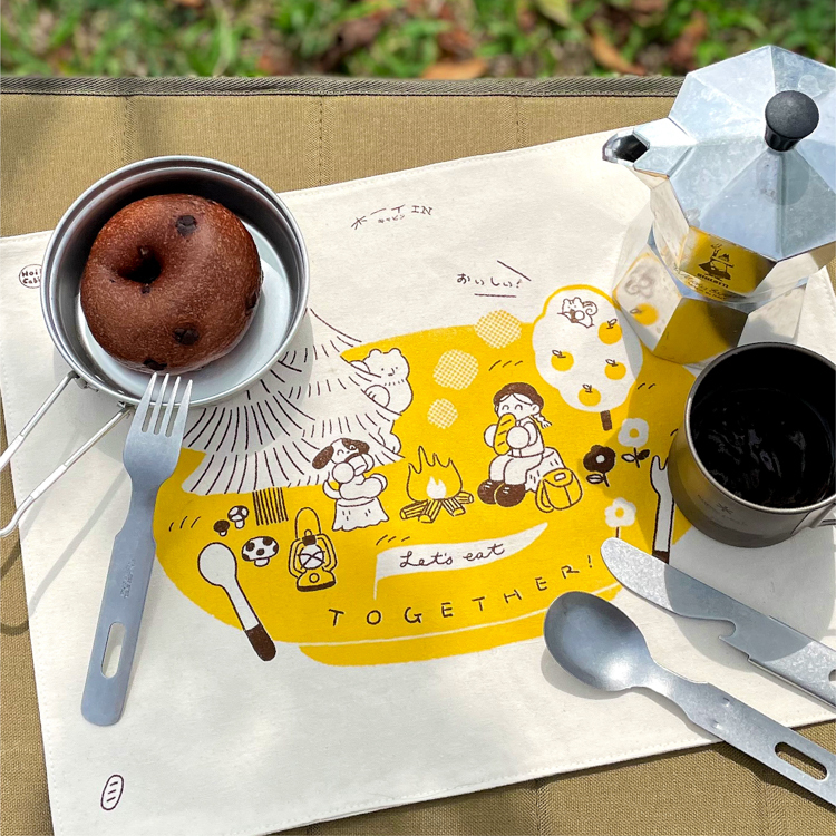 Hoi ホーイ｜絕版｜手工絹印餐墊｜大