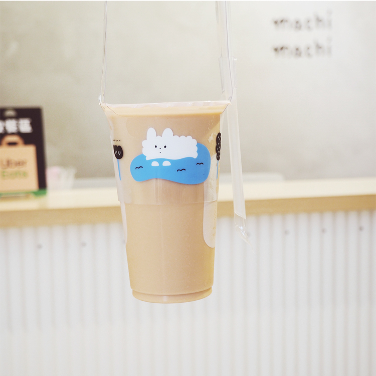 右手超人｜絕版｜透明飲料提袋｜狗狗雲