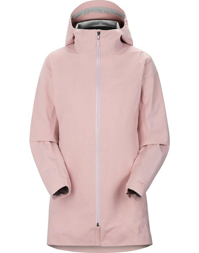 始祖鳥 arcteryx  CODETTA 抽繩大衣 外套 女装 粉膚色