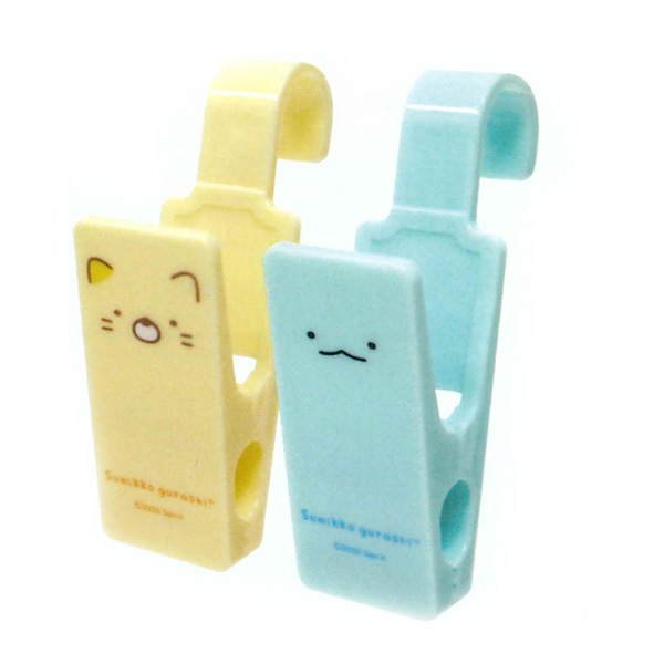 角落生物 浴室用具/廚房用具 掛勾連夾 恐龍&貓咪