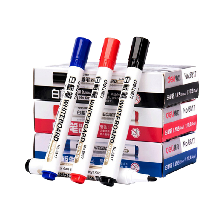 得力 6817 2.0mm 易擦白板筆 6817