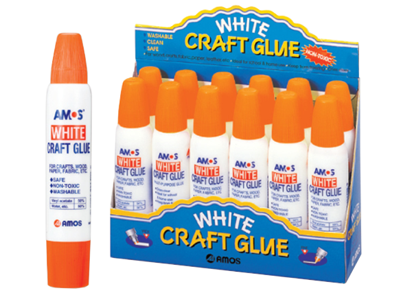 韓國AMOS雙頭木頭 36克白膠水 WCG34