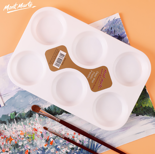 澳洲 Mont Marte 6格塑膠調色盤 MAPL0003