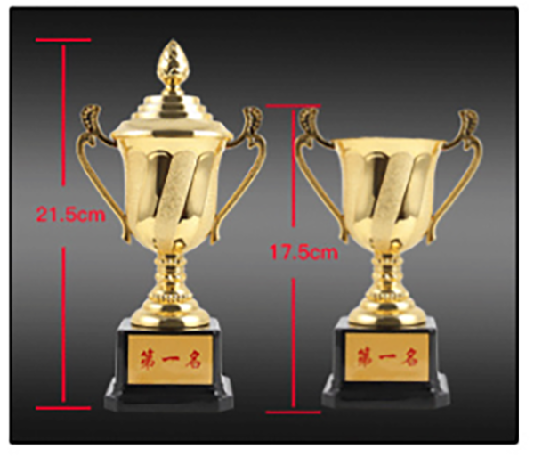 訂製塑膠獎盃 升級送彩色排版金貼 6028