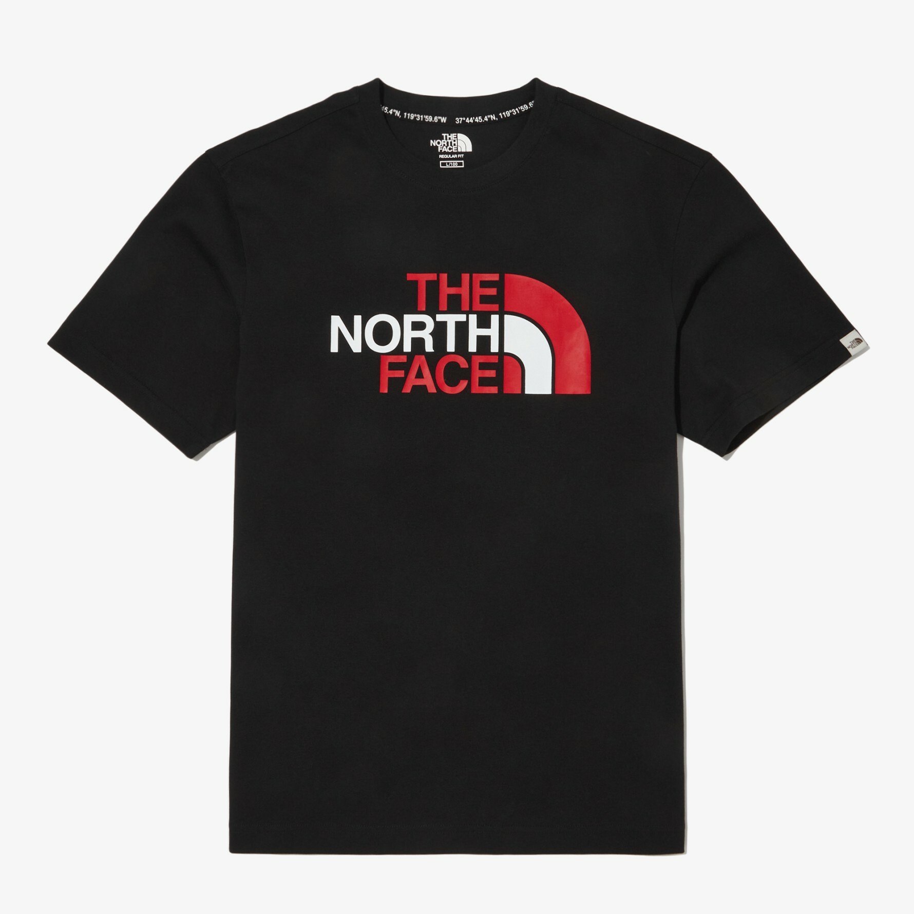 THE NORTH FACE RETRO LOGO EX  黑 拚色LOGO 短袖 短T NT7UN17J
