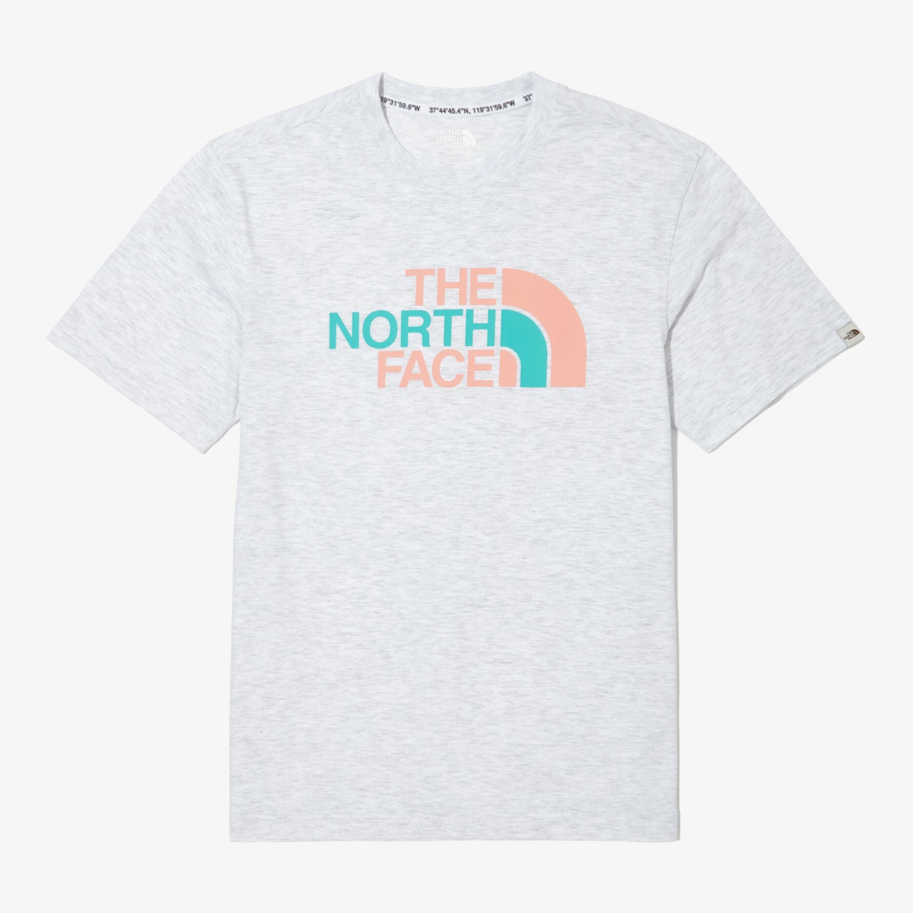 THE NORTH FACE RETRO LOGO EX 灰 拚色LOGO 短袖 短T NT7UN17L