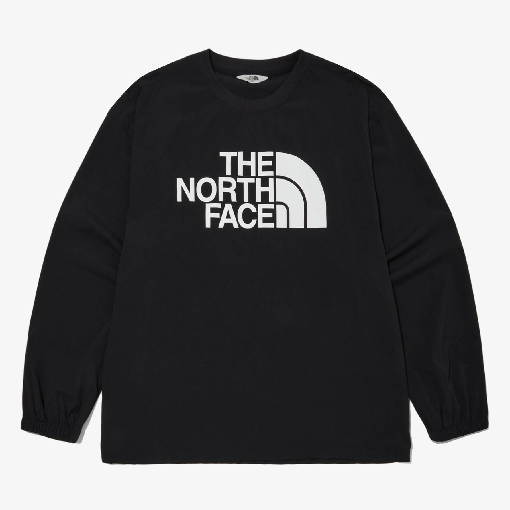 THE NORTH FACE ICE RUN CREWNECK 大LOGO 黑 長袖 NM5MN05J