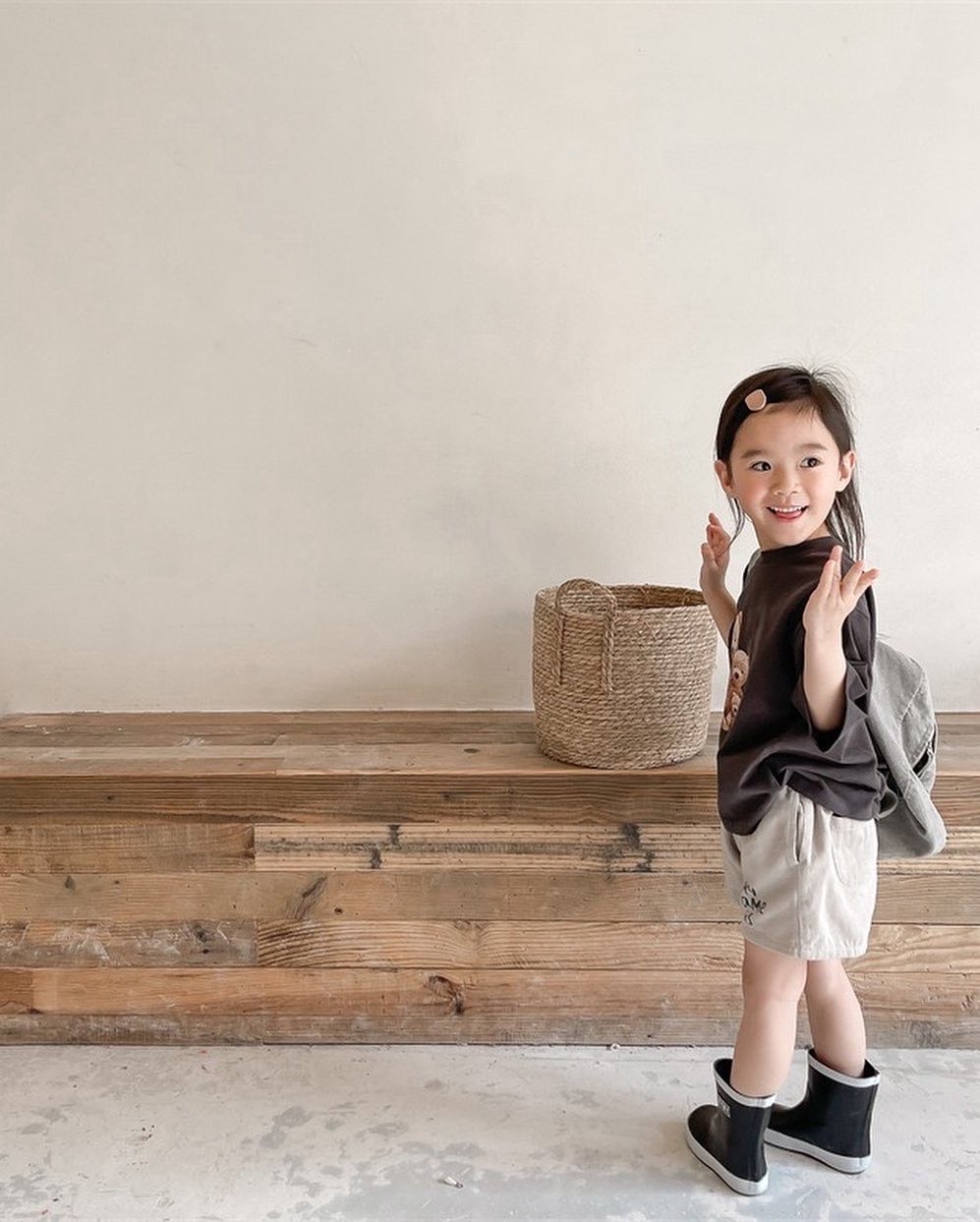 水洗棉工裝短褲