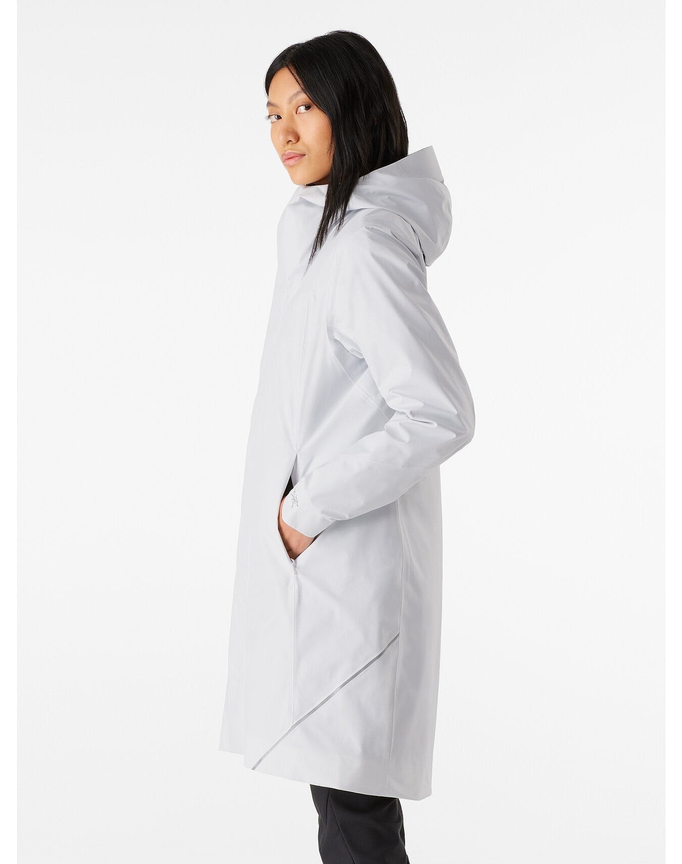 始祖鳥 arcteryx  SOLANO 大衣 外套 女装 灰白色