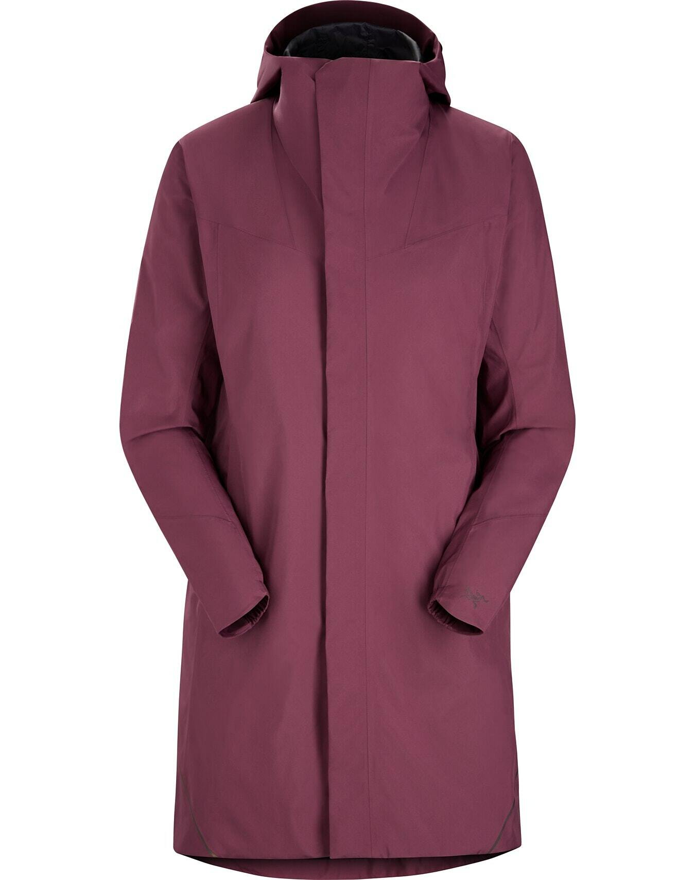 始祖鳥 arcteryx  SOLANO 大衣 外套 女装 酒紅色