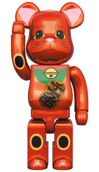 BE@RBRICK 招き猫 梅金メッキ 400％-