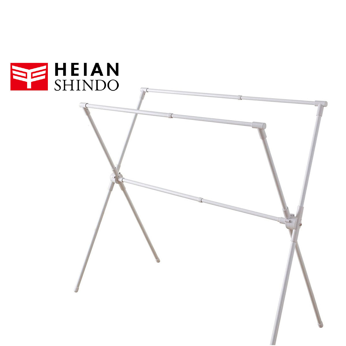 日本品牌 Heian Shindo 鐵製X型晾衫架 (H123 x 95-145 x 64cm ) -SMW-2