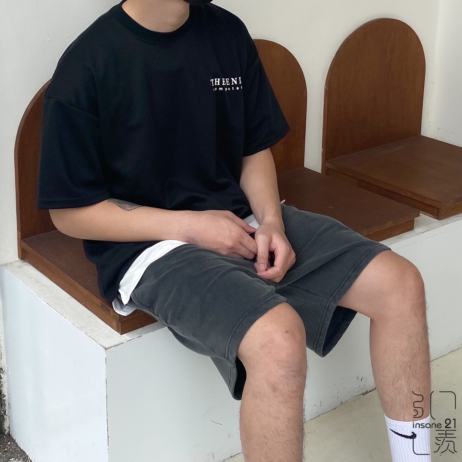 純棉 內搭 背心 下擺 開衩 簡單 好搭配 白色