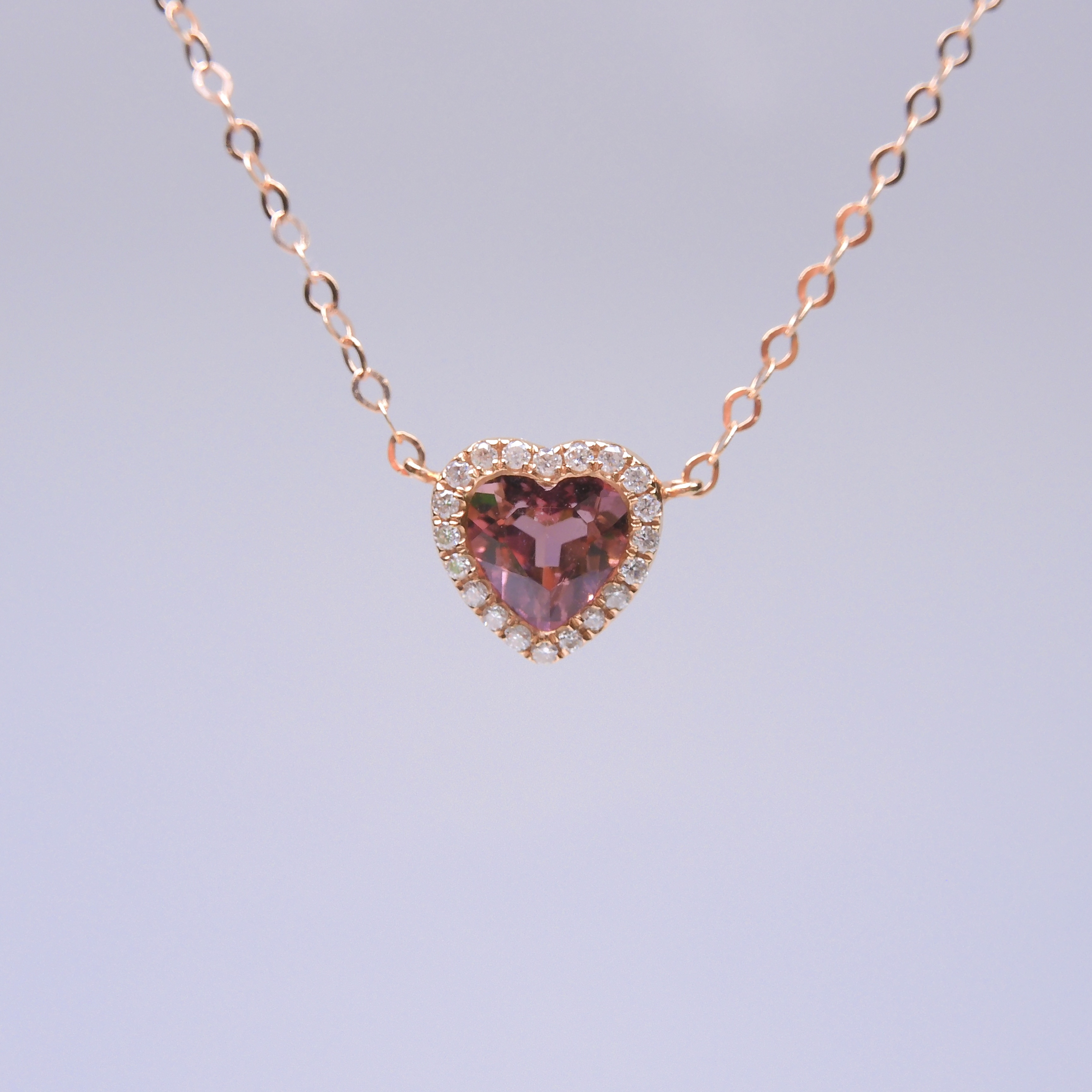 18K金 0.47ct 碧璽項鏈