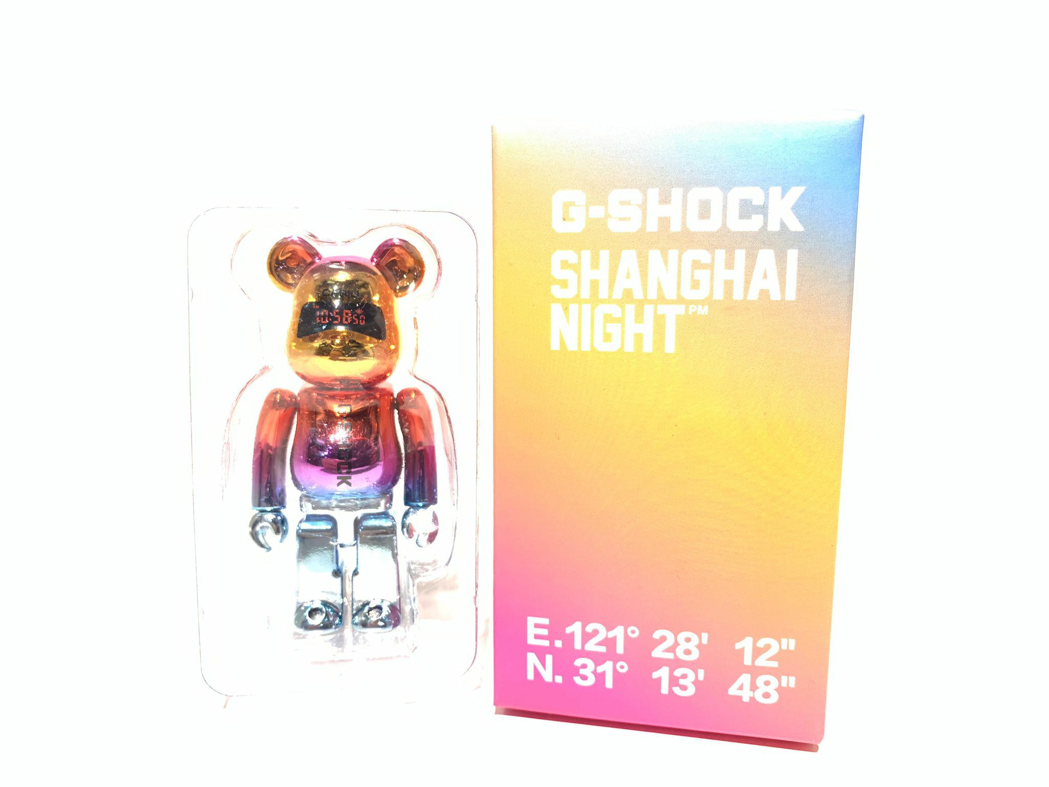 Casio G Shock 2021 x "SHANGHAI NIGHT SERIES" x "MEDICOM TOY BEARBRICK" 100% & 400%